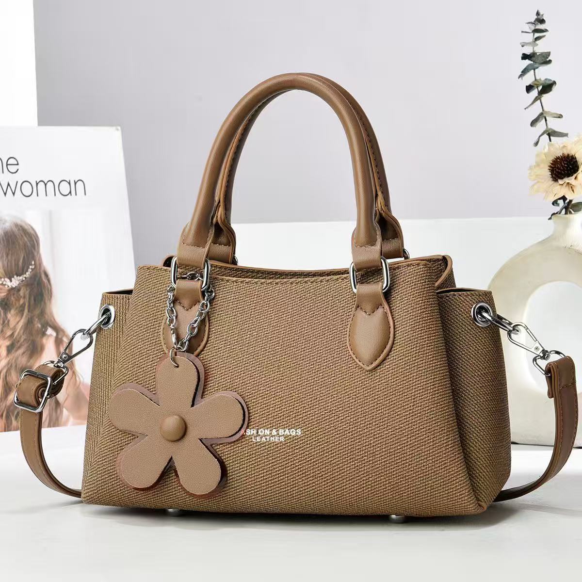 Blossom Charm Textured Satchel (9795)