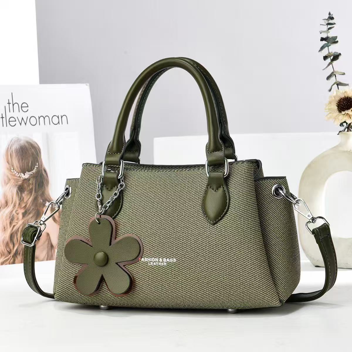 Blossom Charm Textured Satchel (9795)