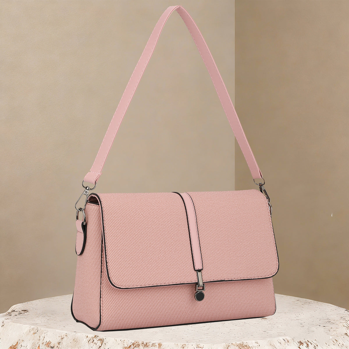 Sage Flap Structured Handbag (8203)