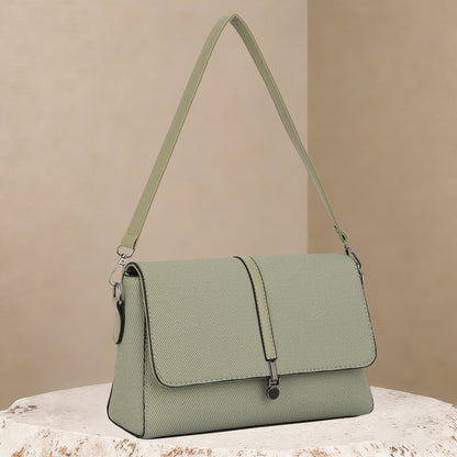 Sage Flap Structured Handbag (8203)