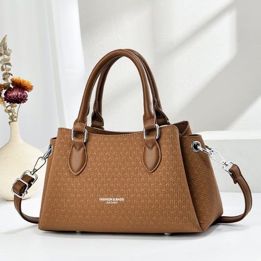 Classic Textured Satchel (9891)