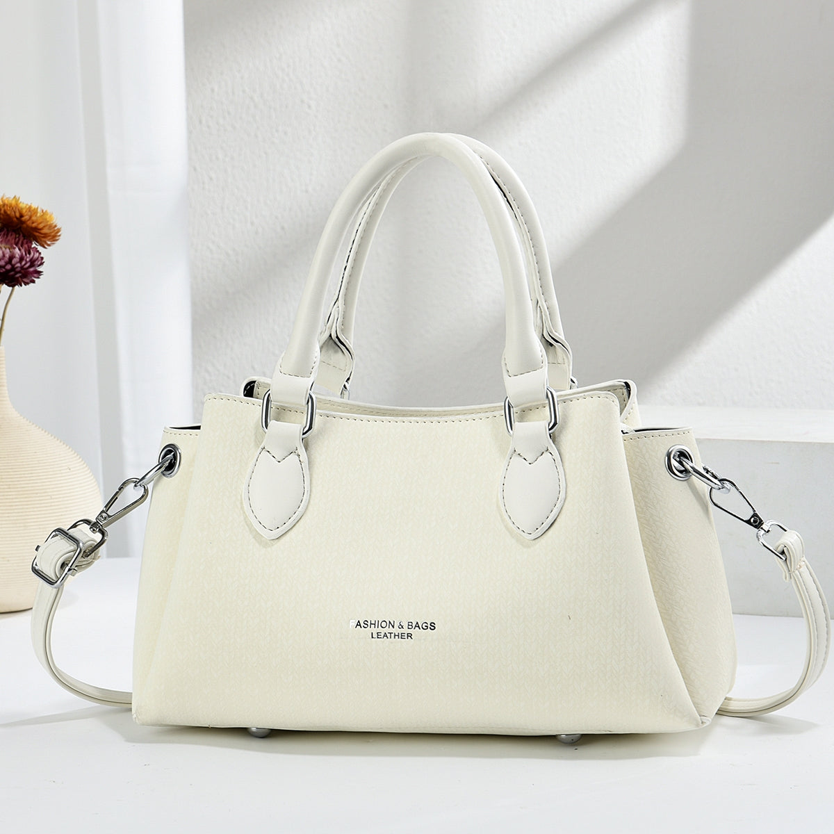 Classic Textured Satchel (9891)