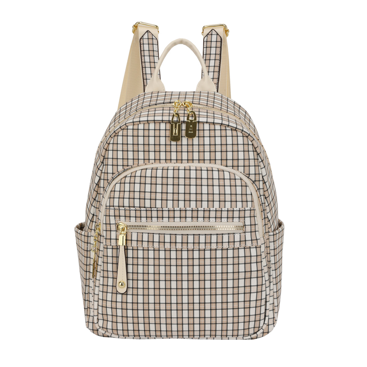 Classic Checkered Multi-Pocket Casual &amp; Travel Backpack (8017)