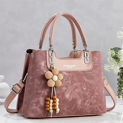 Multi-Compartment Bag with Pendant Detail (9895)