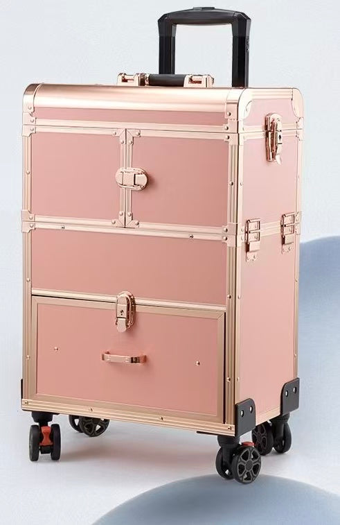 Professional Rolling Cosmetic Trolley &amp; Makeup Artist Case (6231)