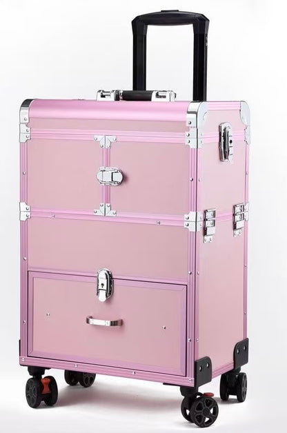 Professional Rolling Cosmetic Trolley &amp; Makeup Artist Case (6231)