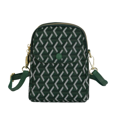 Mini Multi-Pocket Crossbody Bag with Detachable Strap (2036)