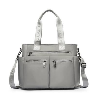 Women’s Microfiber Multi-Compartment Shoulder Bag (8195)
