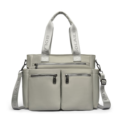 Women’s Microfiber Multi-Compartment Shoulder Bag (8195)