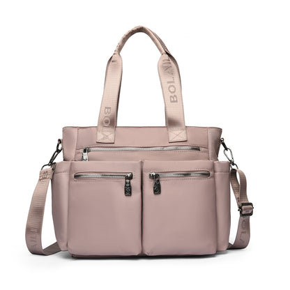 Women’s Microfiber Multi-Compartment Shoulder Bag (8195)