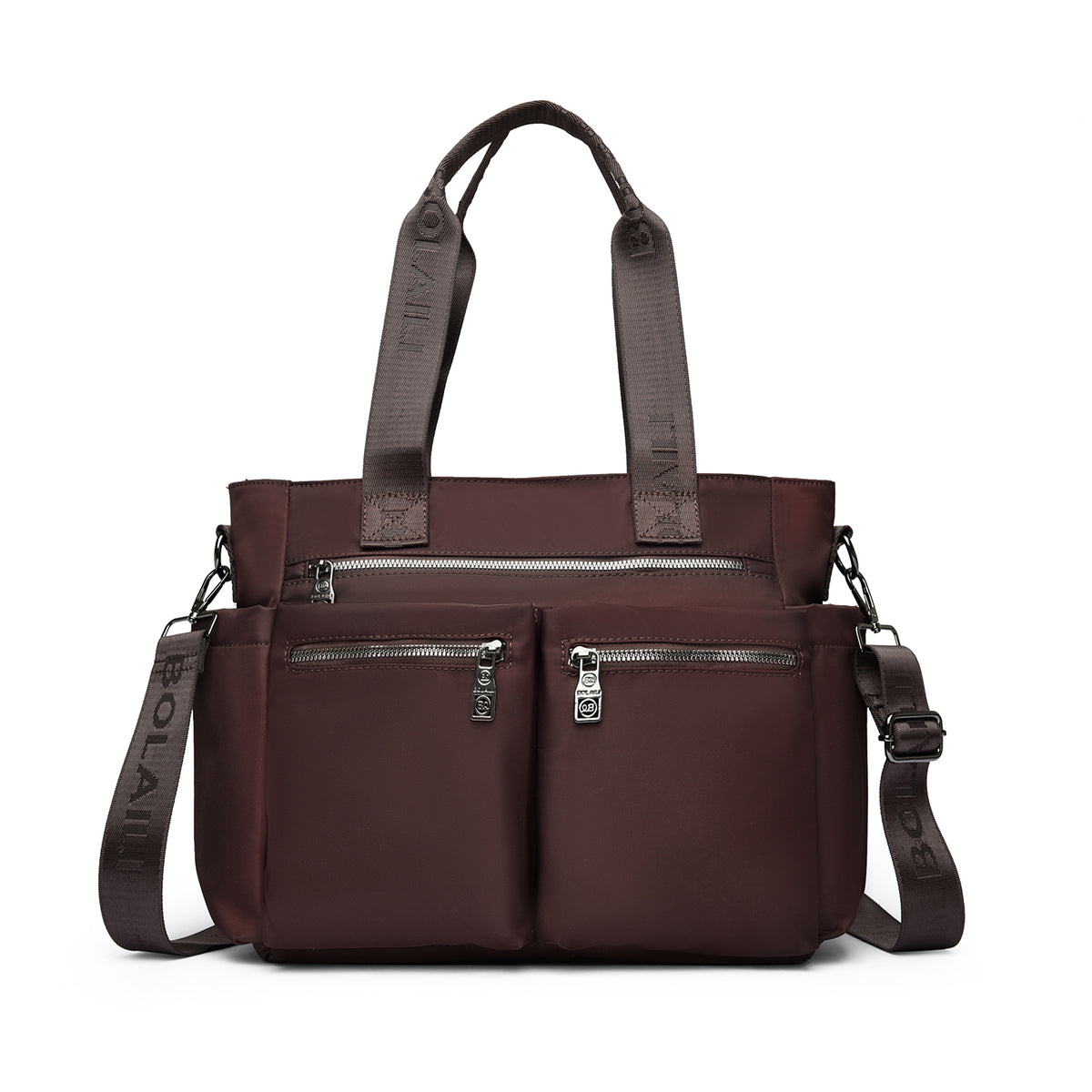 Women’s Microfiber Multi-Compartment Shoulder Bag (8195)