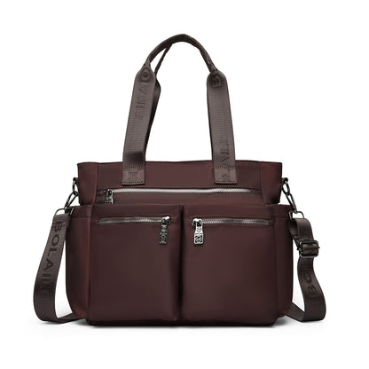 Women’s Microfiber Multi-Compartment Shoulder Bag (8195)