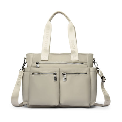 Women’s Microfiber Multi-Compartment Shoulder Bag (8195)