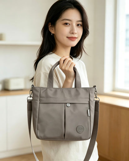 Women’s Lightweight Multi-Compartment Bag with Detachable Strap (2033)