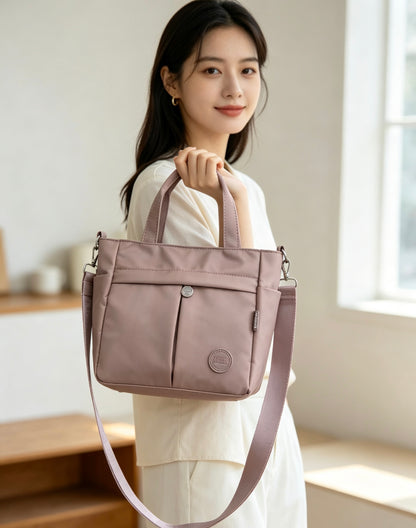 Women’s Lightweight Multi-Compartment Bag with Detachable Strap (2033)