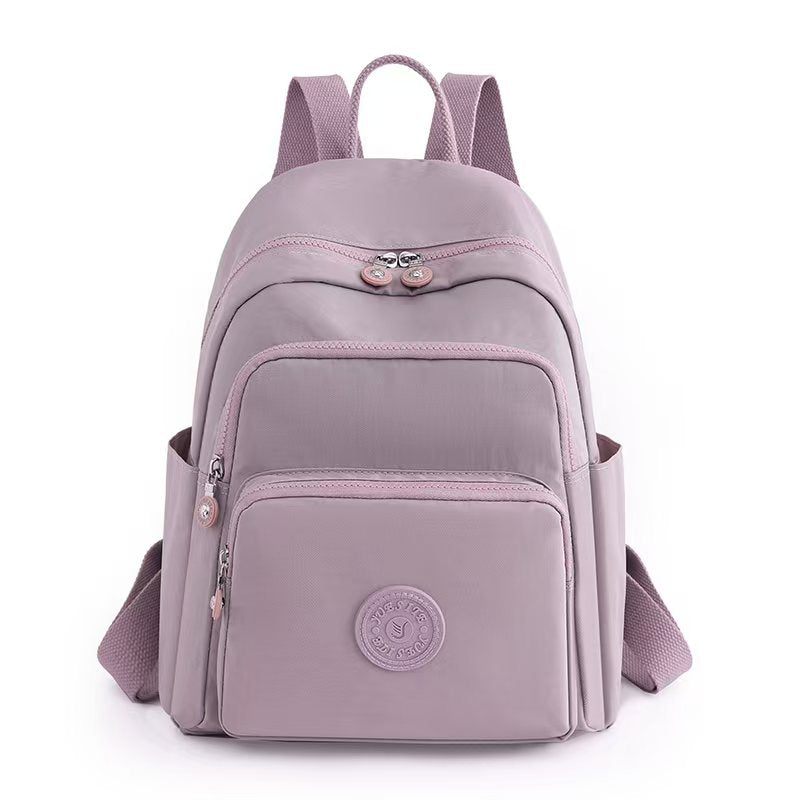 Soft Cotton Multi-Pocket Casual Travel Backpack ( 8881)