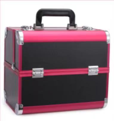 Professional Multi-Tier Nail &amp; Makeup Train Case with Lock (7715)