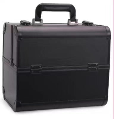 Professional Multi-Tier Nail &amp; Makeup Train Case with Lock (7715)