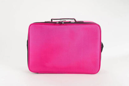Professional Multi-Layer Adjustable Partition Makeup &amp; Cosmetic Train Case with Long Strap (9222)