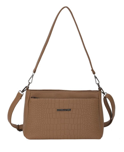 Elegance Texture Chic Convertible Handbag &amp; Crossbody (8107)