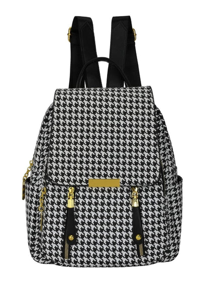 Monogram Chic Multi-Pocket Casual &amp; Travel Backpack (8018)