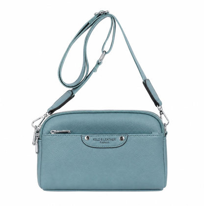 Multi-Pocket Soft PU Crossbody Bag (8903)