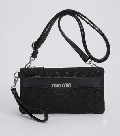 Monogram Multi-Pocket Shint Clutch &amp; Crossbody Wallet (9815)