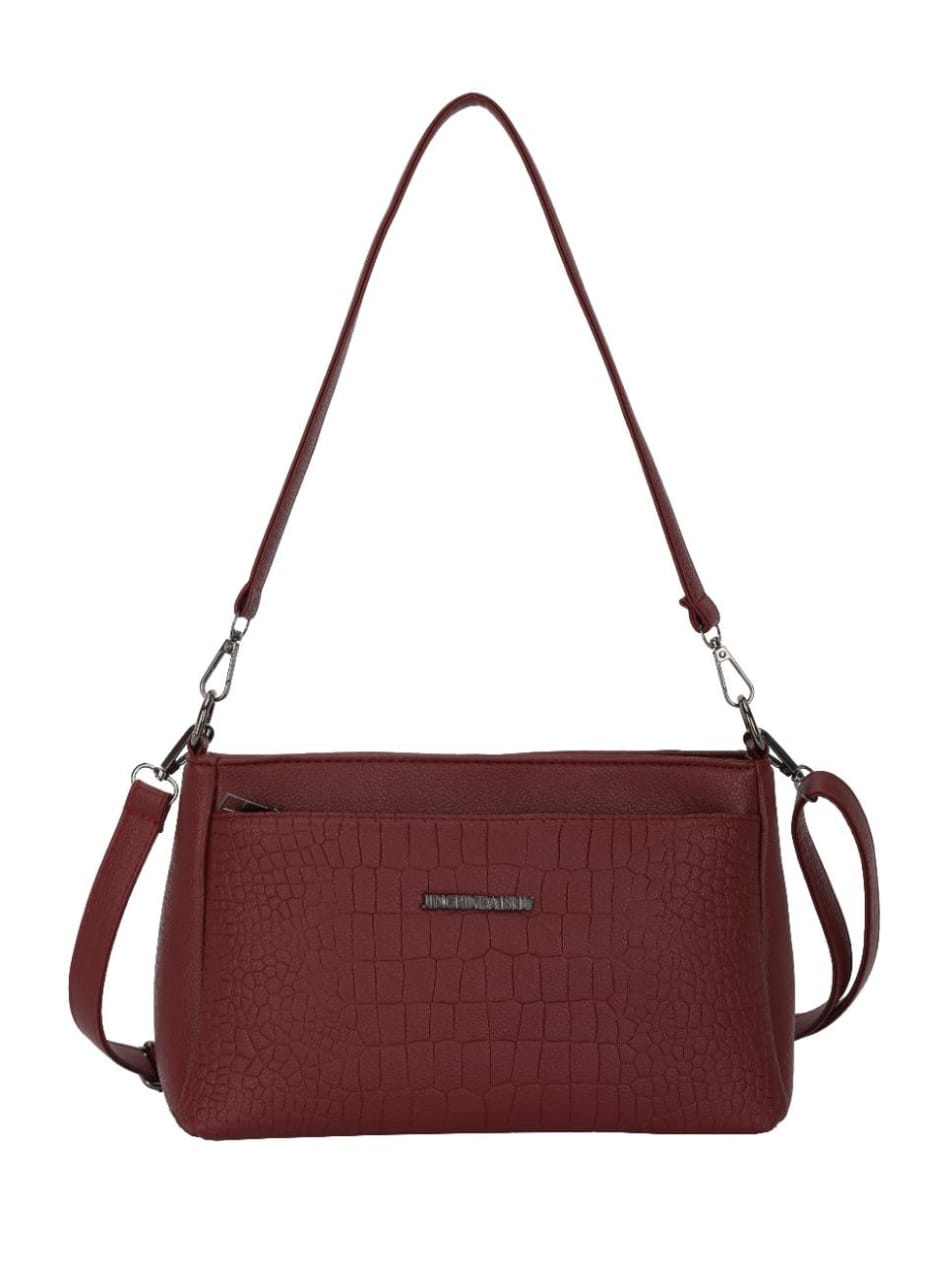 Elegance Texture Chic Convertible Handbag &amp; Crossbody (8107)