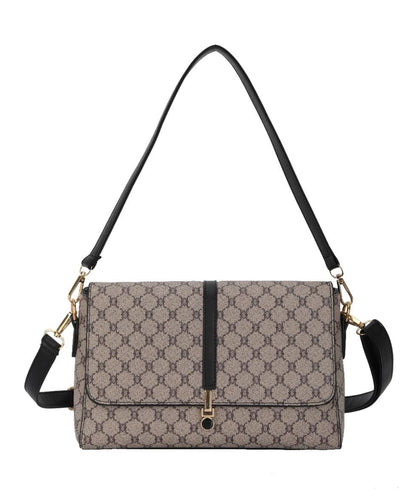 Chic Monogram Print Convertible Handbag &amp; Crossbody (8030)