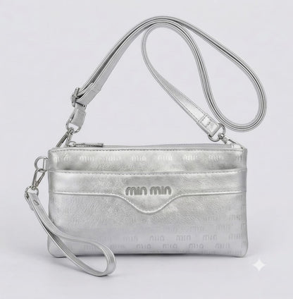 Monogram Multi-Pocket Shint Clutch &amp; Crossbody Wallet (9815)