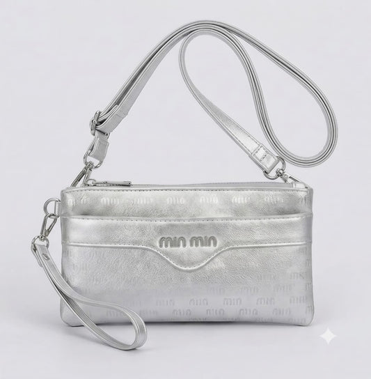 Monogram Multi-Pocket Shint Clutch &amp; Crossbody Wallet (9815)