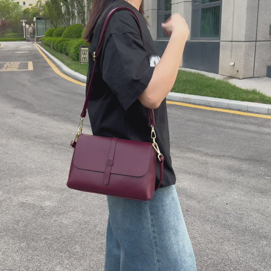 Elegant Casual PU Handbag & Crossbody Set