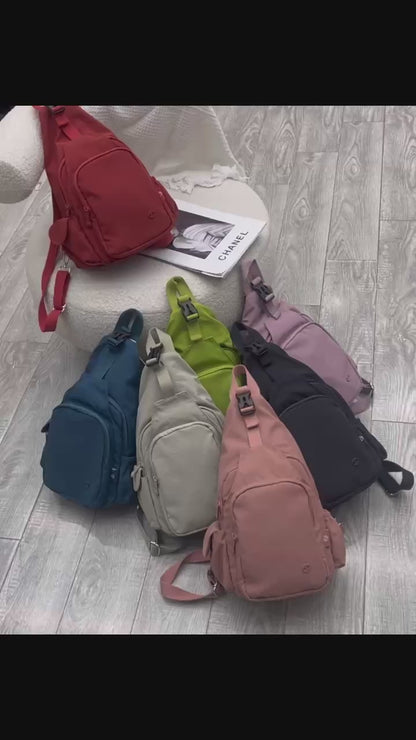 Casual Multi-Pocket Soft Cotton Fabric Backpack (8055)